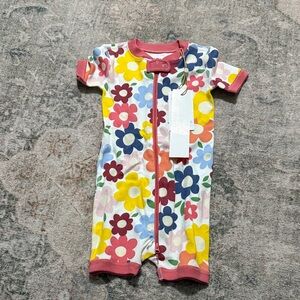 NWT Quince Floral Toddler One Piece Sleeper